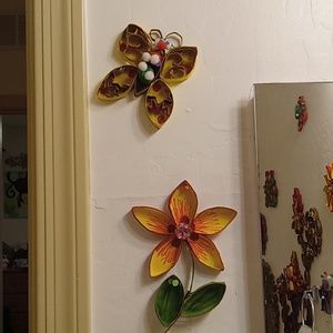 Toilet paper roll wall art